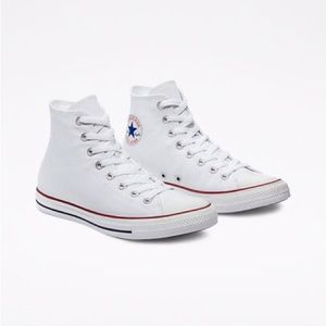 White converse high tops